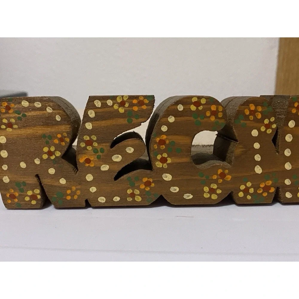 Vintage Handpainted Recipie Holder